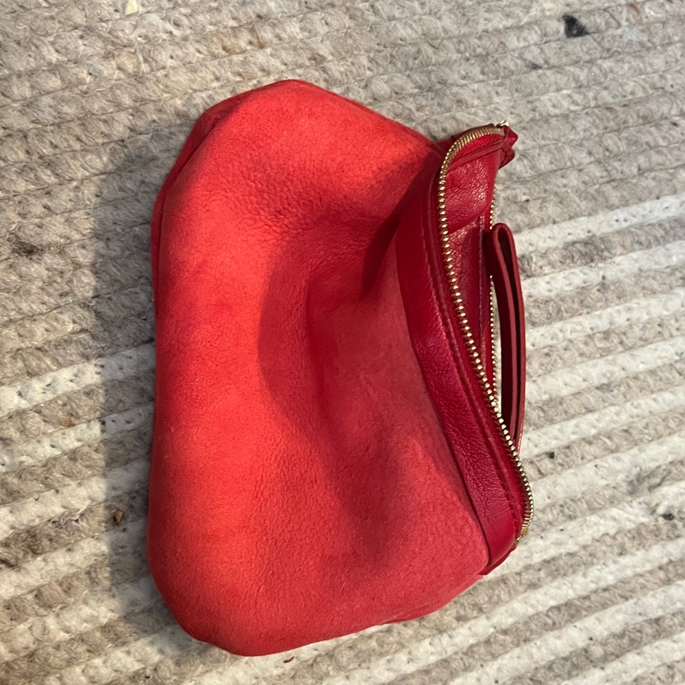 Mansur Gavriel Soft Lambskin Leather Pouch Wristlet Jewelry bag 8 x 5 - Picture 10 of 14